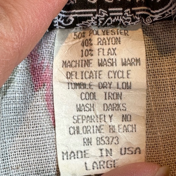 The Villager 80’S Cream Color Floral Print Skirt Set No Button Jacket SZ… - Picture 10 of 16